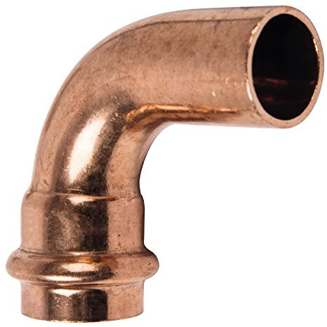 Sanitop-Wingenroth CU-Pressfitting Kupfer-Bogen 90 Grad 5001 22 mm IA, 1 Stück, 12729 5