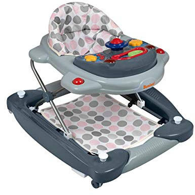 Baninni Classic bn138 Lauflernhilfe für Baby rosa/grau