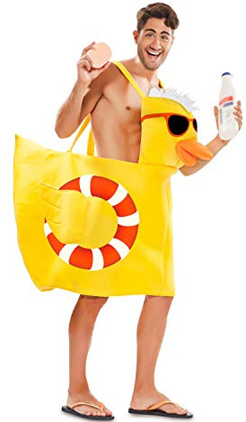 Generique - Poolparty-Badeenten-Kostüm für Erwachsene gelb - Gelb