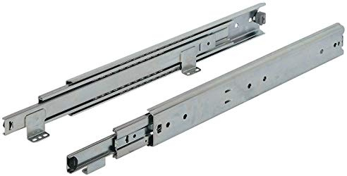 Gedotec Schubladenschienen Vollauszug 500 mm Kugelführung ACCURIDE 5517-60 | Schienen Tragkraft bis 60 kg | Teleskopschiene für aufliegende Montage | 1 Paar - Schwerlast-Auszüge für Küchen-Schränke