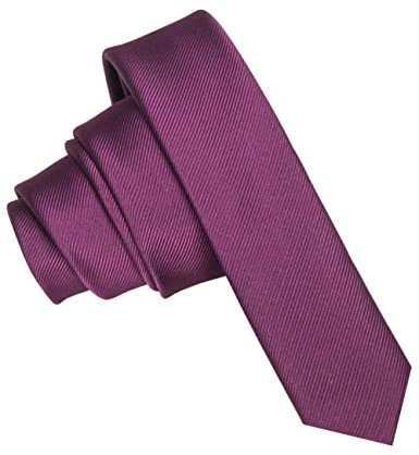 JEMYGINS Cravatta Uomo Viola in Seta Multicolore Extra Fini 4CM