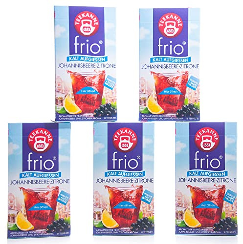 Teekanne frio Johannisbeere-Zitrone, 10er Pack (10 x 45 g)