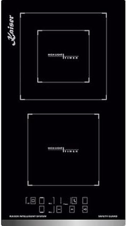 Kaiser KCT 3721 F | Grand Chef 28.8cm Ceramic Hob | Black Glass Domino Cooktop