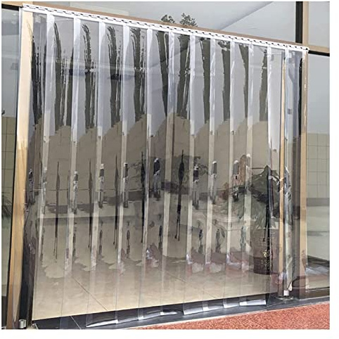 SYFXZZDS Lamas Persianas Verticales PVC Cortina Puerta Tira de PVC Tiras Vinilo por Comercio, Fábrica, Garaje, Personalizado (Size : 195x280cm/76.77x110.24in)