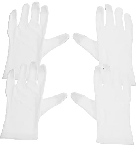 BESTonZON 2 Paar Weiße Touchscreen-handschuhe Dünner Baumwollhandschuh Outdoor-gartenhandschuhe Outdoor-handschuhe Arbeitsschutzhandschuhe Männer Und Frauen Jalousie Mechanisch Baumwolle