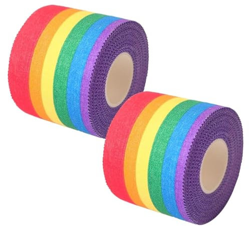 Antenne Yoga-Reifen Aerial Yoga Circle Kit mit Anti-Rutsch-Band und Zubehör, Acrobatic Aerial Ring für Performance, Zuhause Stretching-Schaukel für Tanzspagat & Stressabbau(Size:Rainbow Non-slip tape)