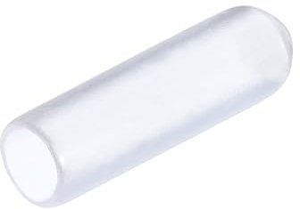 sourcing map 25pcs Rubber End Caps 4mm ID PVC Vinyl Round End Cap Cover Screw Thread Protectors Clear