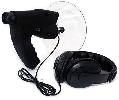 MYVVKIA Tragbares Parabolmikrofon-Monokular, Bionic Ear Long Range Birds Listening Telescope 100M, Digitales Gerät zur Naturbeobachtung und zum Abhören, für Outdoor-Aktivitäten u
