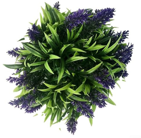 Hasaller Lavendel-Formschnitt-Kugel, hausgemachter lila Lavendel, hängende Formschnittkugel, Blumendekor, Korb, Topf, handgefertigte künstliche Pflanzen, Kunstblumen, Brautstrauß für Zuhause, Garten,