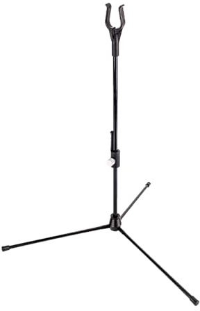 KURUGEILI Supporto per Arco in Fibra di Vetro - Porta Arco Leggero con Gambe Regolabili, Compatibile con Arco Ricurvo, Composto, Lungo e Takedown - Rack per Tiro con L'Arco Adulti