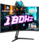 Amzfast Monitor Gaming Curvo 24'' - 180Hz, Full HD 1920x1080, 1ms MPRT, AMD FreeSync, sRGB 130% / DCI-P3 97%, HDMI 1.4 + DP 1.2, Filtro de luz Azul, VESA 75x75, AMZG24C1