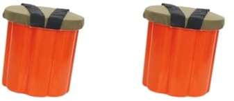 HKWFKAWA 2er-Set Bauernhof-Arbeitshocker, leicht zu transportieren, kompakter Gartenhocker für Garten, Hof, Picknick, Höhe 25 cm