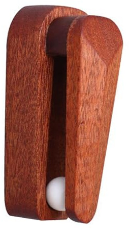 Nsaroche Pince à Serviette Porte-Serviettes Mural Crochet de Serrage Support pour Torchon Attache en Bois avec Pincement Fort Adapté pour Un Usage Quotidien, Brun