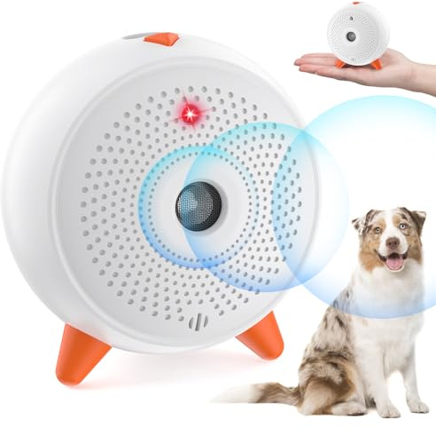 Antibell Ultraschall Gerät, Mini Hunde Bellen Stoppen, Tragbares Anti Bell Gerät Hunde, 33FT Anti Bellen GegenBellen fürHunde, Wiederaufladbares Ultraschall Hundeabwehr Drinnen für Kleine Große Hund