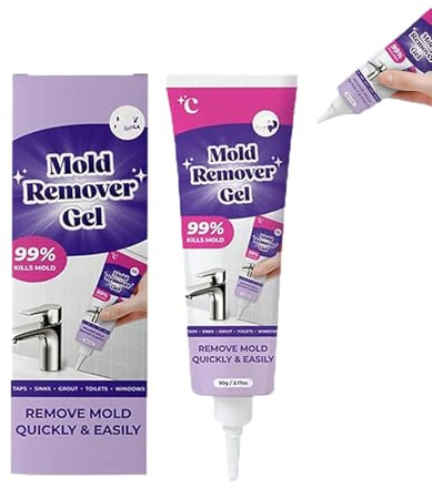 Mould Remover Gel, 2026 New Effective Mould Remover Gel, Suitable For Bathroom And Kitchen Tile Gaps, Bathroom Sealant White Anti Mold, Safe Formula That Does Not Damage the Surface (1 Pcs)
