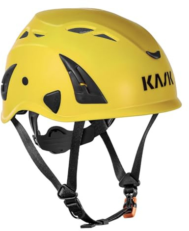 Casco da Lavoro KASK Professionale | Leggero, Ventilato e Regolabile | per Edilizia, Cantiere, Lavori in Quota | Predisposto per Visiera e Cuffie Antirumore da acquistare separatamente.