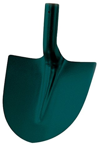 Leborgne - Pelle Ronde Tôle - Tête Acier Trempé Résistant à l'Usure - Pour Terrassement, Bâtiment, Jardin - Ø 29 cm - Sans Manche - Idéale Manipulation Terre, Gravier, Sable