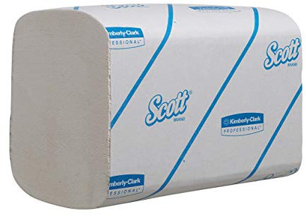 Scott Essential Interfold Papierhandtücher 6617 - Falthandtücher für Papierhandtuchspender - 15 x 340 Papiertücher 1-lagig