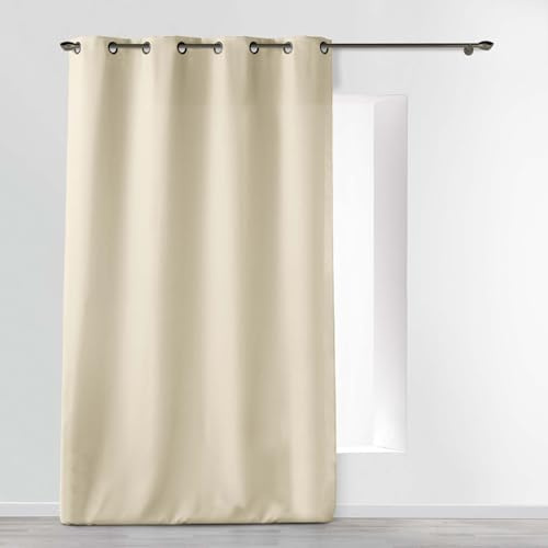 Douceur d'Intérieur, Tenda con occhielli (140 x 280 cm) Essentiel Natural, Poliestere