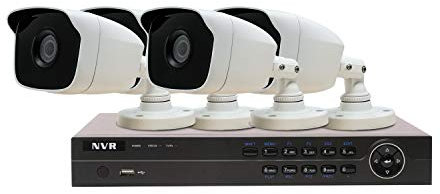 Hikvision I104M-A/1T HiWatch 4 Bullets Plus 1 TB NVR Recorder Kit - Black