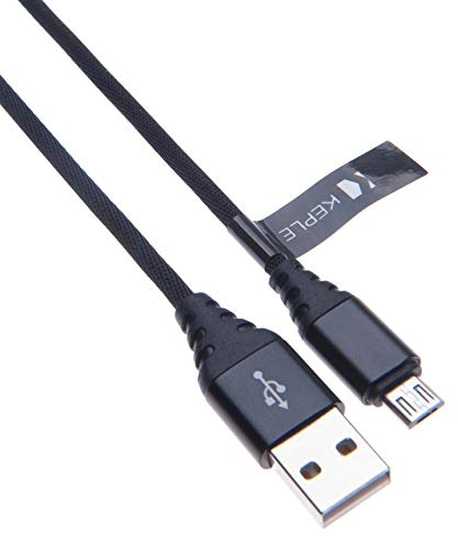 Keple Micro-USB-Kabel, Schnellladekabel, Nylon, geflochten, im Auto, Ladegerät, Datensynchronisationskabel, kompatibel mit Tomtom Start 20/25/25M, 40/42, 50/52 Europe, 60/62 Navigationsgerät Tom Tom