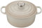 Le Creuset Evolution Cocotte de hierro fundido con tapa, Redonda, Pomo de acero inoxidable, ⌀ 24 cm, 4,2 L, Beige Merengue,21177247164430