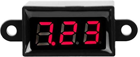 Akozon Voltmetro Digitale Amperometro 0,28 Pollici a Due Fili DC 3.0-30V Display a LED Misuratore di Corrente di Tensione(Rosso)