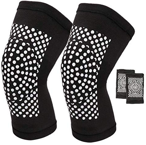 Self Heating Knee Brace, Self Heating Warm Tourmaline Belts, Magnetic Knee Pad For Men and Women, Knee Support Brace Compression Sleeve,for Joint Pain Relief, Recovery, Running, Gym, Sports, Skiing.