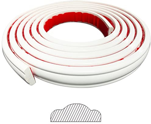 Gaahing Peel y Stick Wall Molding Trim & Chair Rail, moldeo de panel autoadhesivo, decoración del hogar de bricolaje en el marco del espejo de la puerta del gabinete, 3m x 2.7cm