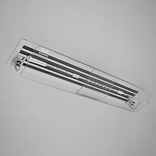 WITFORMS Grille Adjustable AC Air Deflector - 360° Rotatable - Extends 24 to 43 Length - Fits Most Standard Liner Central Air Vents - Transparent Design - Measure Before Purchase