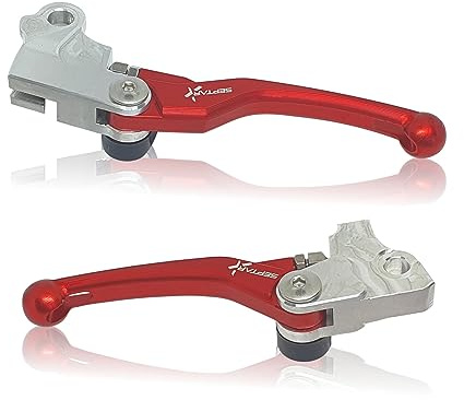 SEPTAR COPPIA LEVE FRENO FRIZIONE ANTIROTTURA REGOLABILI per FANTIC 50 125 250 xmf xef 2009-2022 rosse
