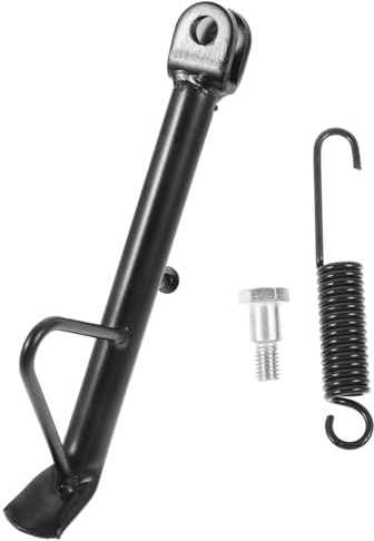 TOPPERFUN Motorrad Seitenständer 19cm Aus Metall Mit Feder Und Schrauben Universeller Ersatz Für Motorräder Und Elektroroller Stabiler Metallständer Für Sicheres Parken