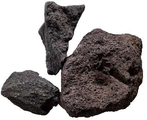 Vertiflower Lava Saunasteine 25 kg – Naturbelassenes Vulkangestein aus der Eifel (100–200 mm), vielseitig für Sauna, Garten & Aquarium