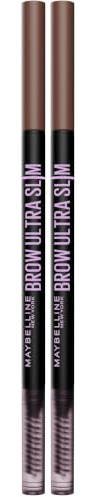 Maybelline New York Augenbrauenstift, Brow Ultra Slim Liner, Nr. 04 Medium Brown (Packung mit 2)