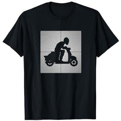 Rollerfahrer Mofa Moped Scooter-Fahrer Motorroller T-Shirt