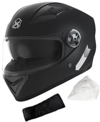 Helm Für Erwachsene Verkehrssicherheit, Robuster & Komfortabler Motorradhelm Sonnenblende Und Visier | Roller Helm Motorradhelm