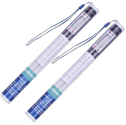 Candle Making Wax Melting Turkey Meat Chicken BBQ Grill Digital Thermometer LCD Display Backlight Readable 300C ETYN Stainless Steel Probe Case & Battery Included (2-Pack) (2)