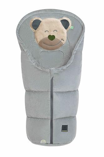 Cord Fußsäckchen Mucki® light grey