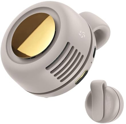 Ventilador portátil genérico, ventilador personal compacto con pinza | Rotación 360° 3 velocidades con batería – Refrigerador de aire portátil para cuello y tamaño – Gadget de