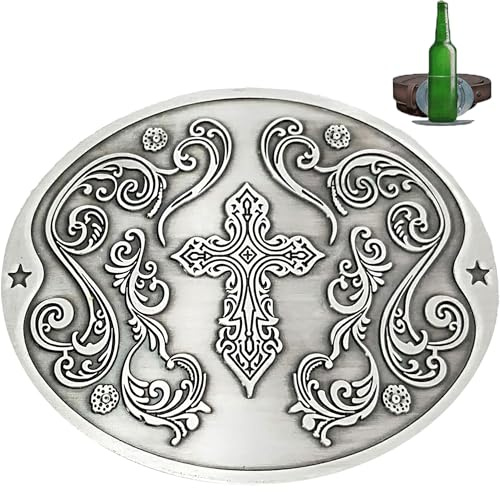 Gwezmxs Bierkopfgürtel Bierhalter Gürtel, Flaschenschnalle Gürtelschnalle für Flaschen & Dosen, Belt Buckle Beer Holder, Silber