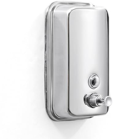 Dispenser di sapone di grande capacità, erogatore di disinfettante per le mani liquido in acciaio inossidabile con indicatore di ricarica per hotel, ristoranti, bagno di casa e cucina