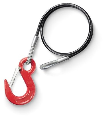 Fune di trazione for autogru in acciaio inossidabile, attrezzatura di sollevamento, fune di traino in filo di acciaio rivestito in plastica Con alta visibilità(A02-1,5M)