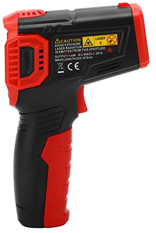CHICIRIS Industriell Infraröd Termometer för Matlagningstemperaturpistol, Ljudlätt Alarm, Färg -lcd -skärm, Icke
