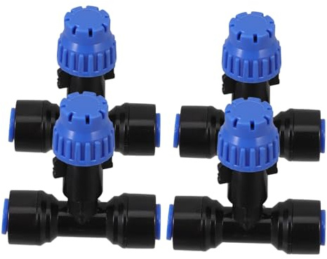 POPETPOP 4 Piezas Conectores para Manguera De Riego por Goteo Conector Rápido Accesorios para Riego por Goteo Conectores para Sistemas De para Jardín