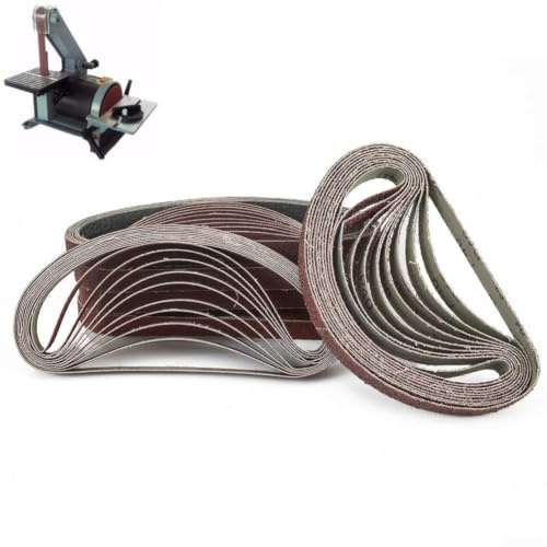 Yuanpgky Lot de 60 bandes abrasives 13 x 457 mm Grain 40/60/80/120/180/240 pour limes électriques Black & Decker BD280 BD282E BD290 BD292E KA290 KA292 KA293E - Remplacement ponceuse