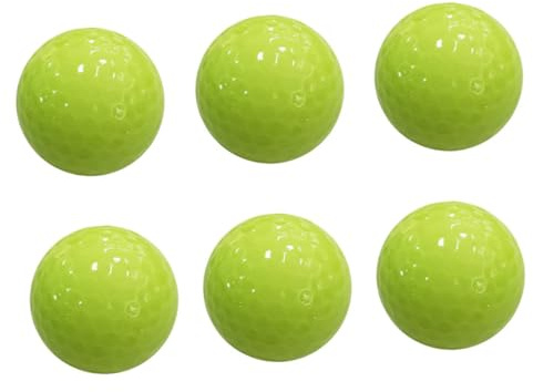 ifundom Leuchtball Outdoor Ball 6 Stück Grün für Nachtgolf und Training | Automatisch Lichtabsorbierend, Wiederverwendbar, Erhöhte Sichtbarkeit, Synthetic Rubber, für Frühe Morgenstunden