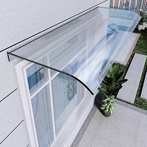 Modern böjd uteplatsmarkis – vattentätt UV-beständigt baldakin, mångsidigt 40 x 180 cm Veranda-skydd för sol- och regnskydd, perfekt för utomhusutrymmen och hemmabruk.