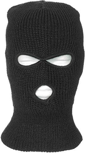 MFH Balaclava 3 LOCH, ACRYL, SCHWARZ