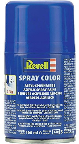 Revell Spraydose Weiß I Seidenmatt I 100-ml-Sprühdose I Ideal für Modellbauprojekte I Praktische Sprühfarbe für präzises Lackieren und kreative Gestaltung