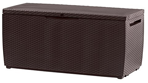 Keter S14647140 Baule Capri Marrone 305 Litri in Resina Cm 123 X 53.5 X 57 H